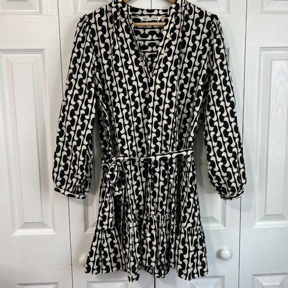 Zara Printed  the Paula Dress Sz S - Picture 5 of 12